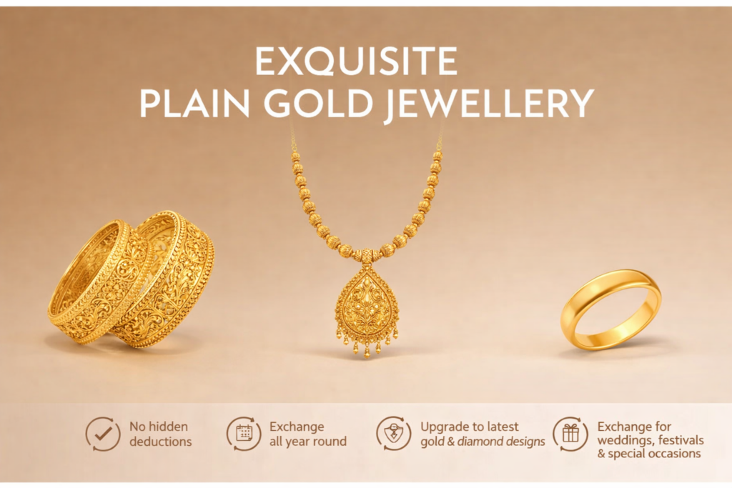 Plain Gold jewellery